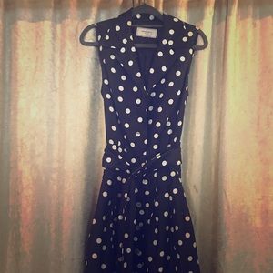 Polka dot midi dress